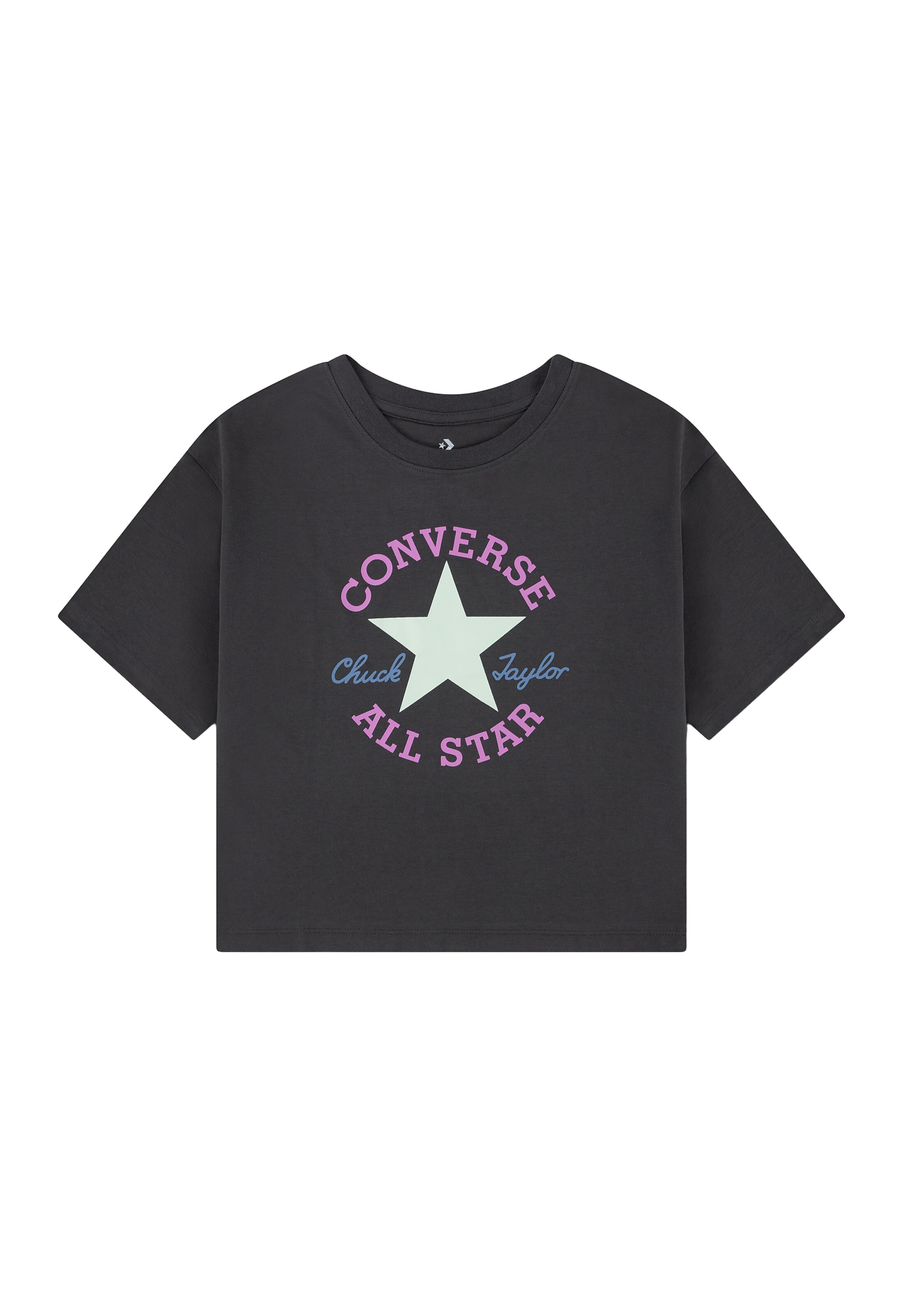 CONVERSE T-shirt i svart: framsida
