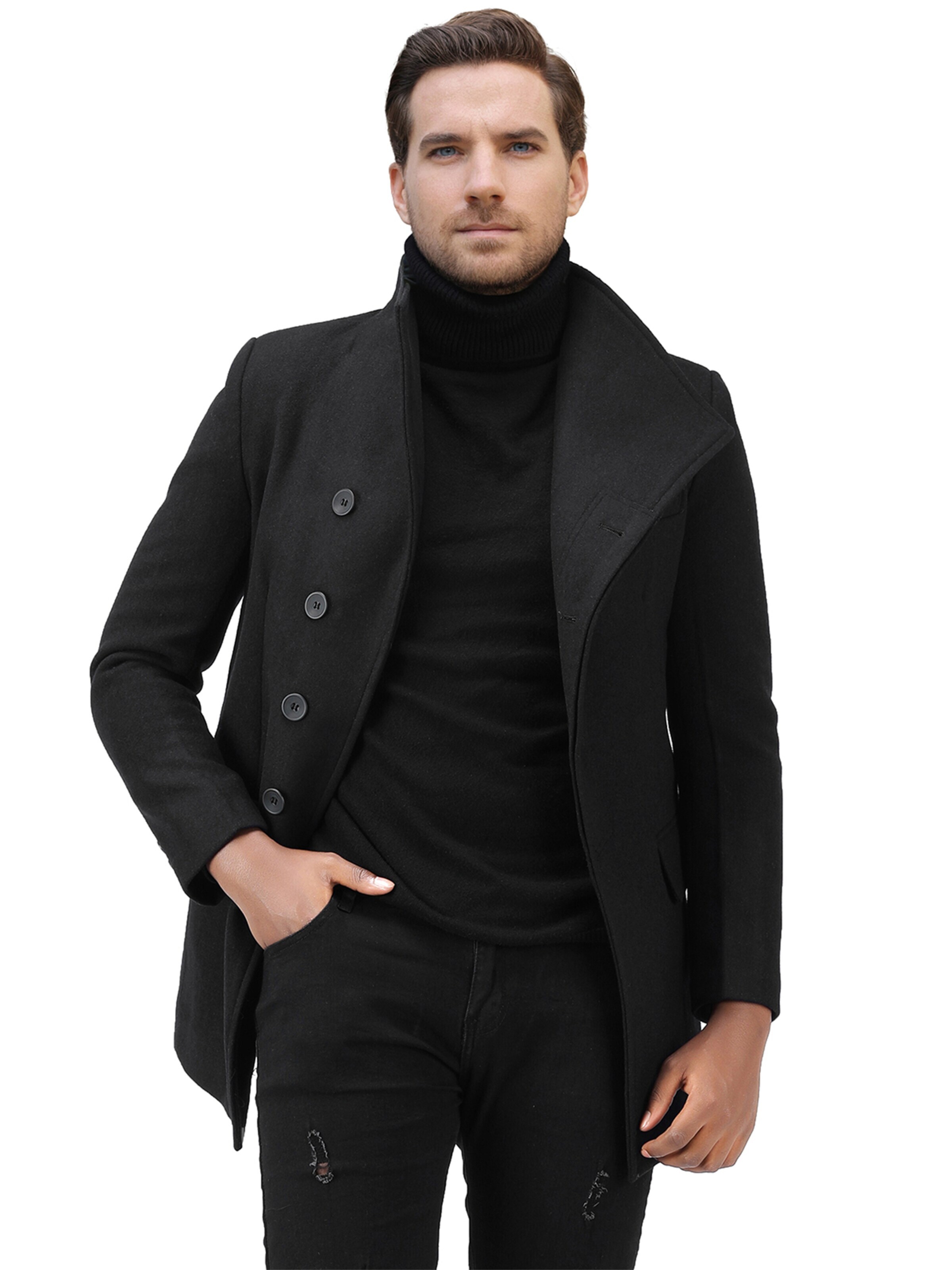 YOUTHUP Wintermantel‌ in Schwarz