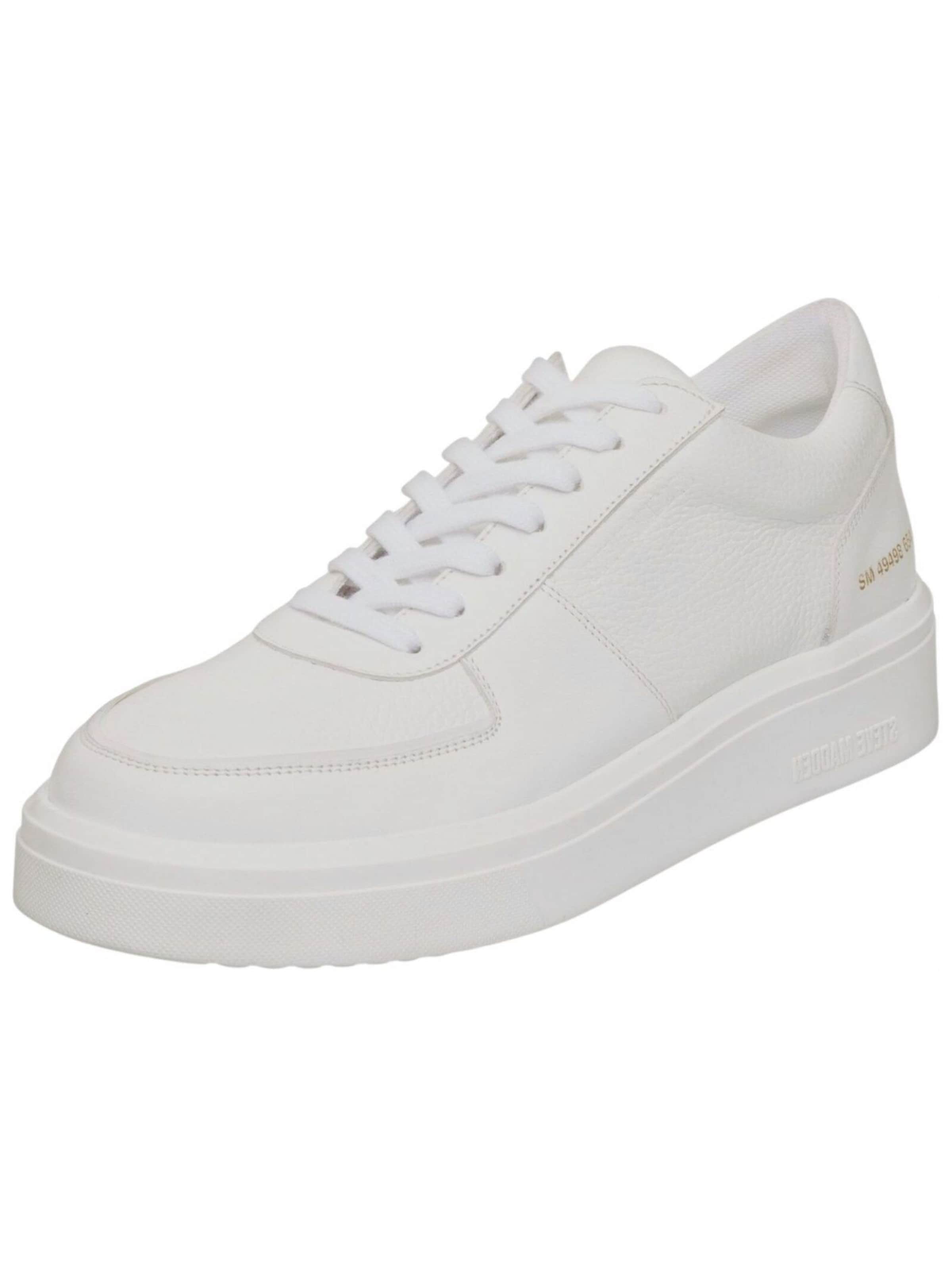 Baskets basses STEVE MADDEN en blanc : devant