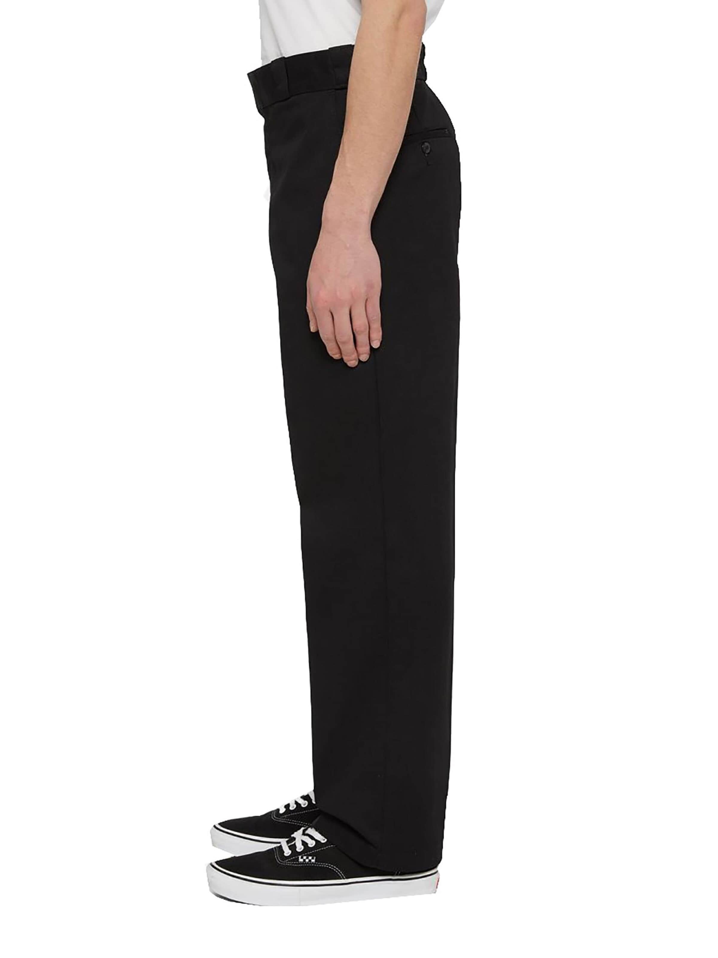 DICKIES Regular Pleat-Front Pants '874 Work' in Black