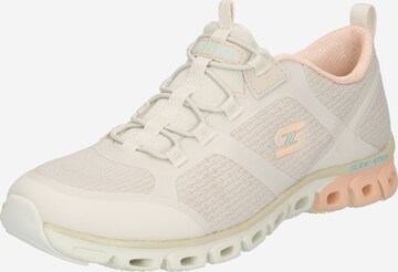 Baskets basses SKECHERS en beige : devant