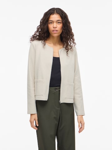 VILA Πλεκτή ζακέτα 'VIGARDEN' σε μπεζ: μπροστά