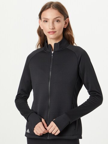 ADIDAS GOLF - Chaqueta deportiva en negro: frente