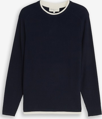 TOM TAILOR DENIM Kampsun, värv sinine: eest vaates
