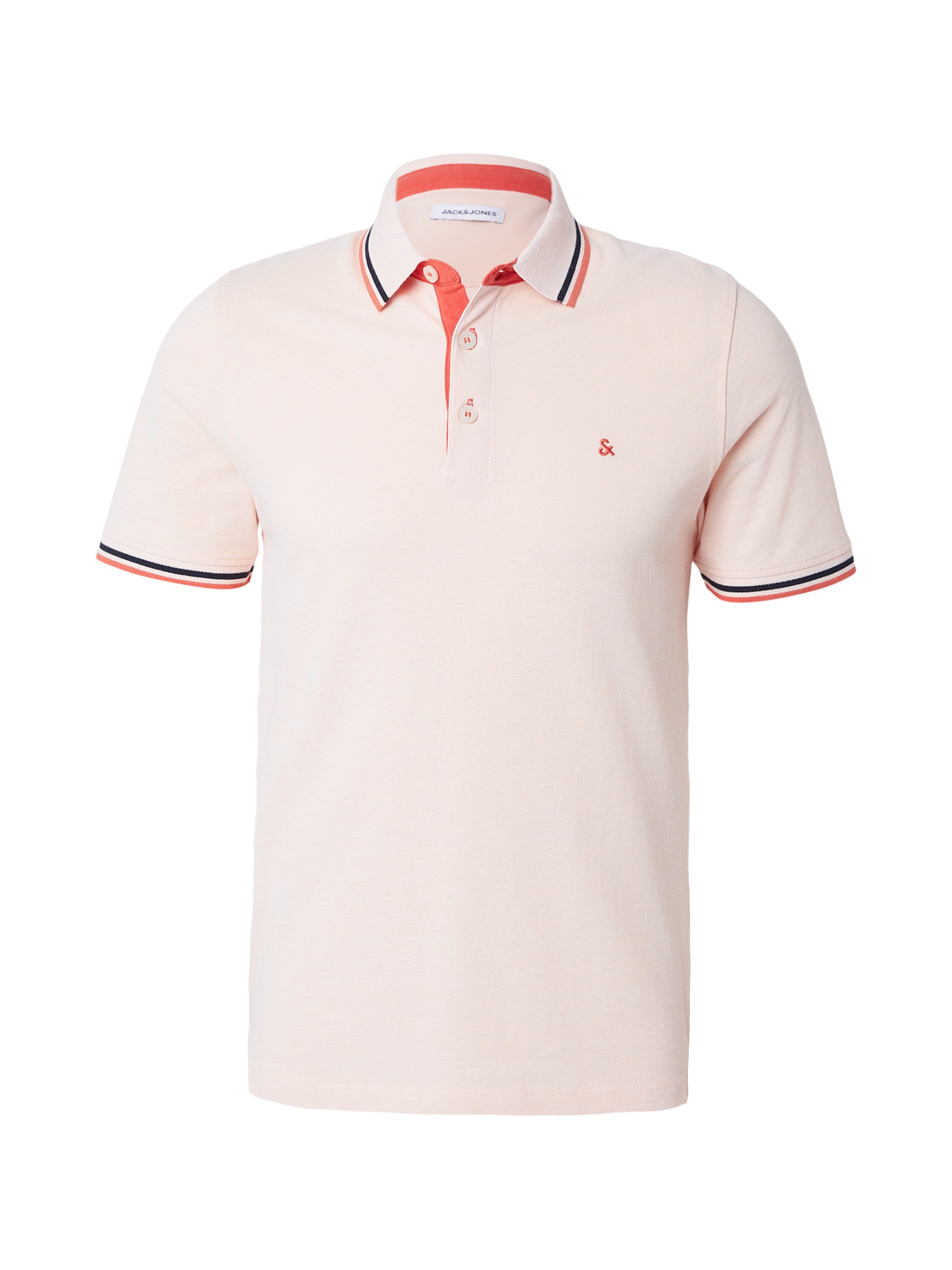 JACK & JONES Paita 'JJEPAULOS' värissä kerma / tummansininen / oranssi, Tuotenäkymä