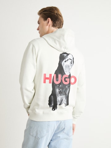 Sweat-shirt 'Dartchon' HUGO en blanc : devant