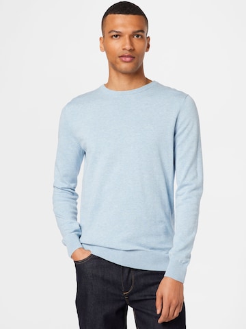 TOM TAILOR Regular fit Sweater in Blue: front