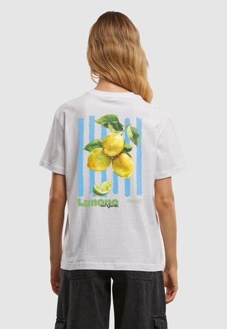 Miss Tee Тениска 'Limona Vibes' в бяло: отпред