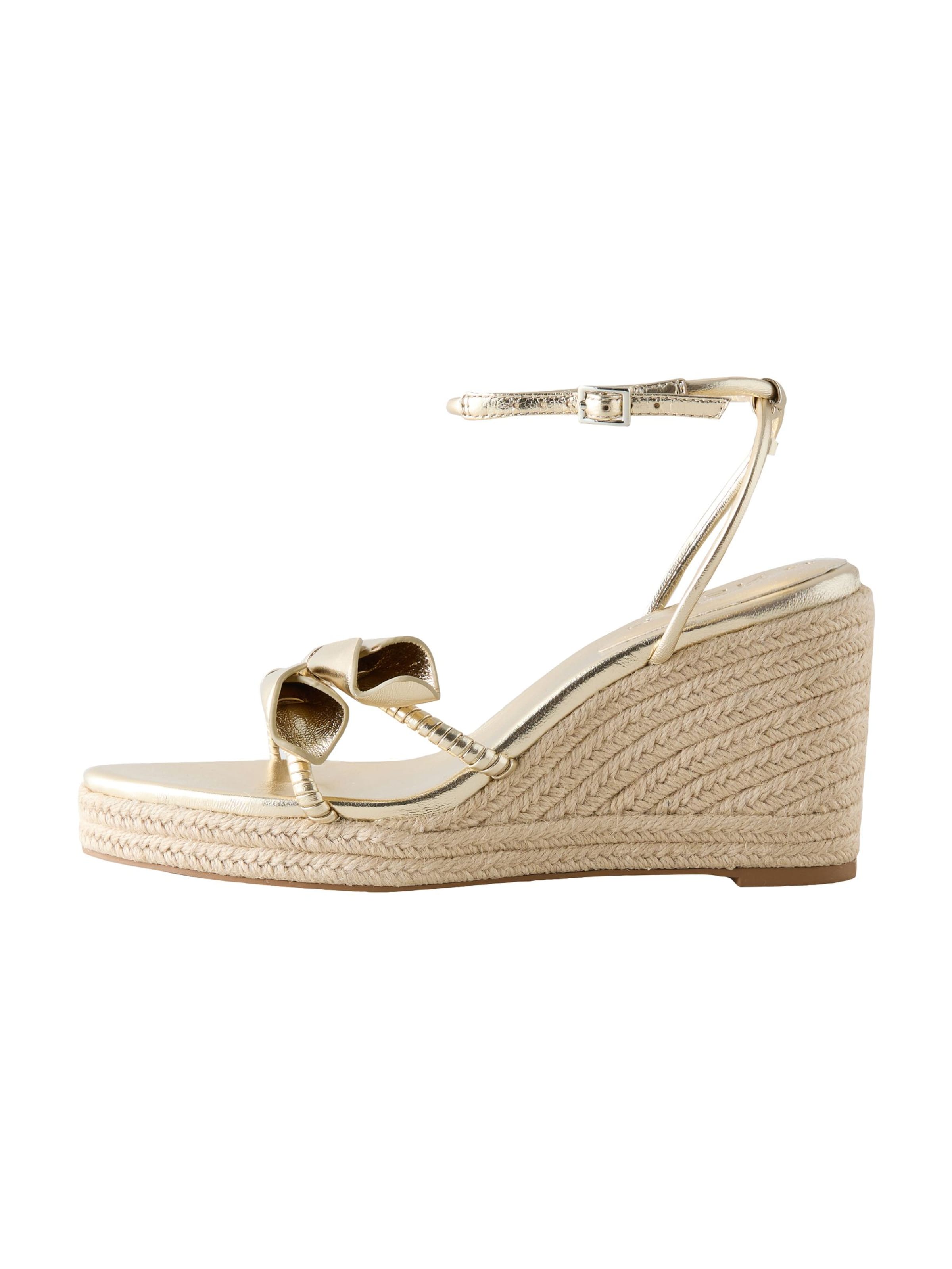 Next Sandalen met riem 'Forever Comfort' in Goud: voorkant