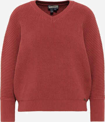 raudona DreiMaster Vintage Megztinis: priekis
