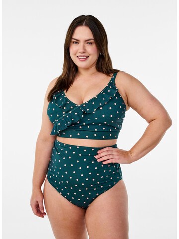 Swim by Zizzi - Reductor Top de bikini 'Katrin' en verde
