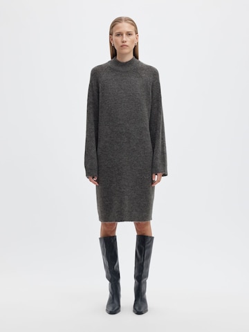 SELECTED Knit dress in Grey: front