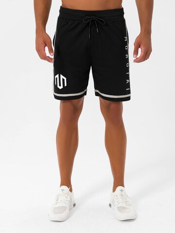 MOROTAI Regular Workout Pants in Black: front