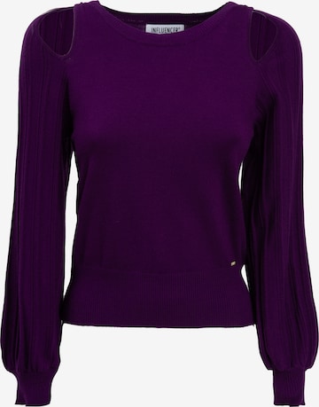 purpurinė Influencer Megztinis: priekis