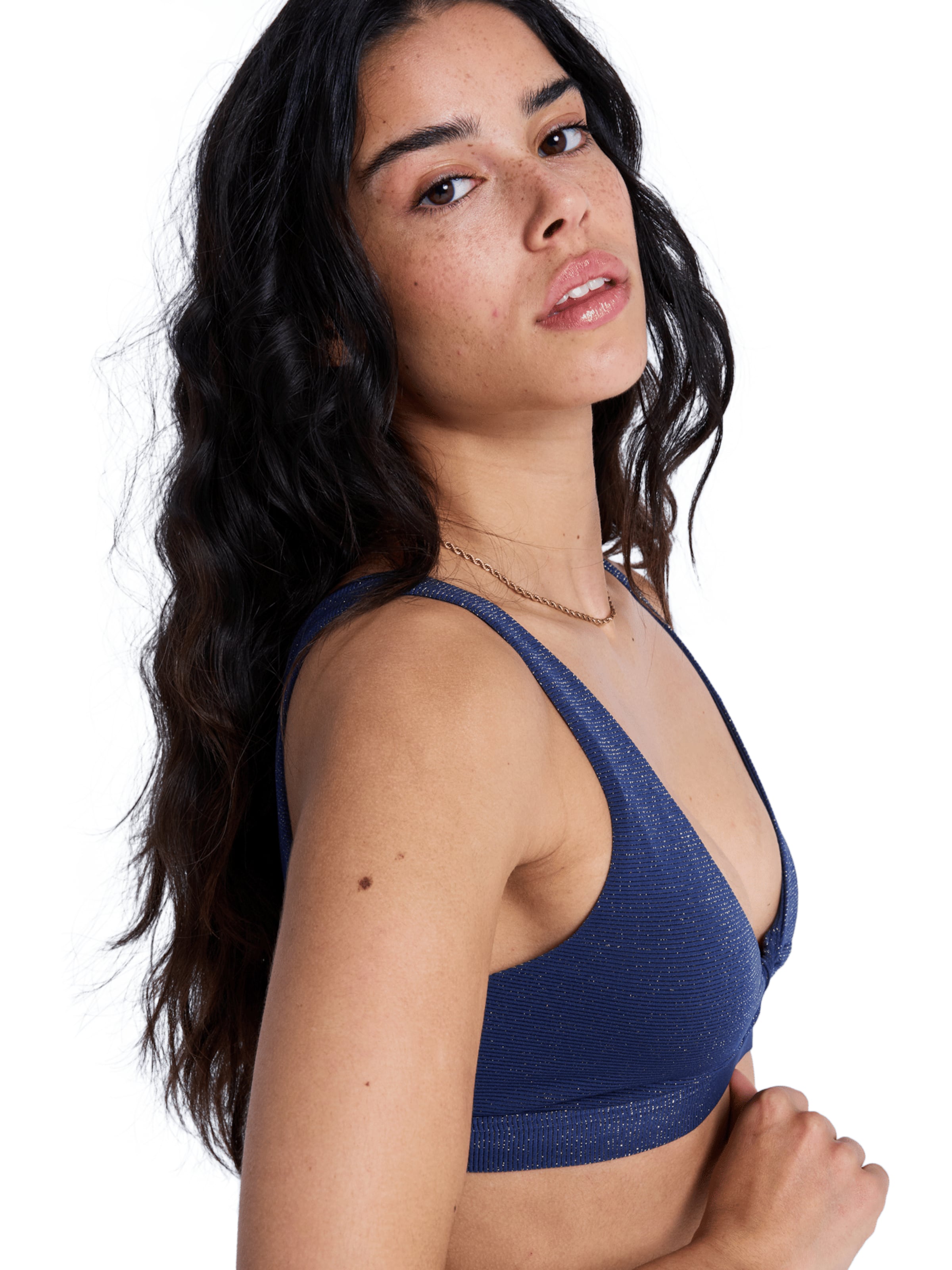 ROXY Triangel Bikinitop 'Roxy Shine' in Blau