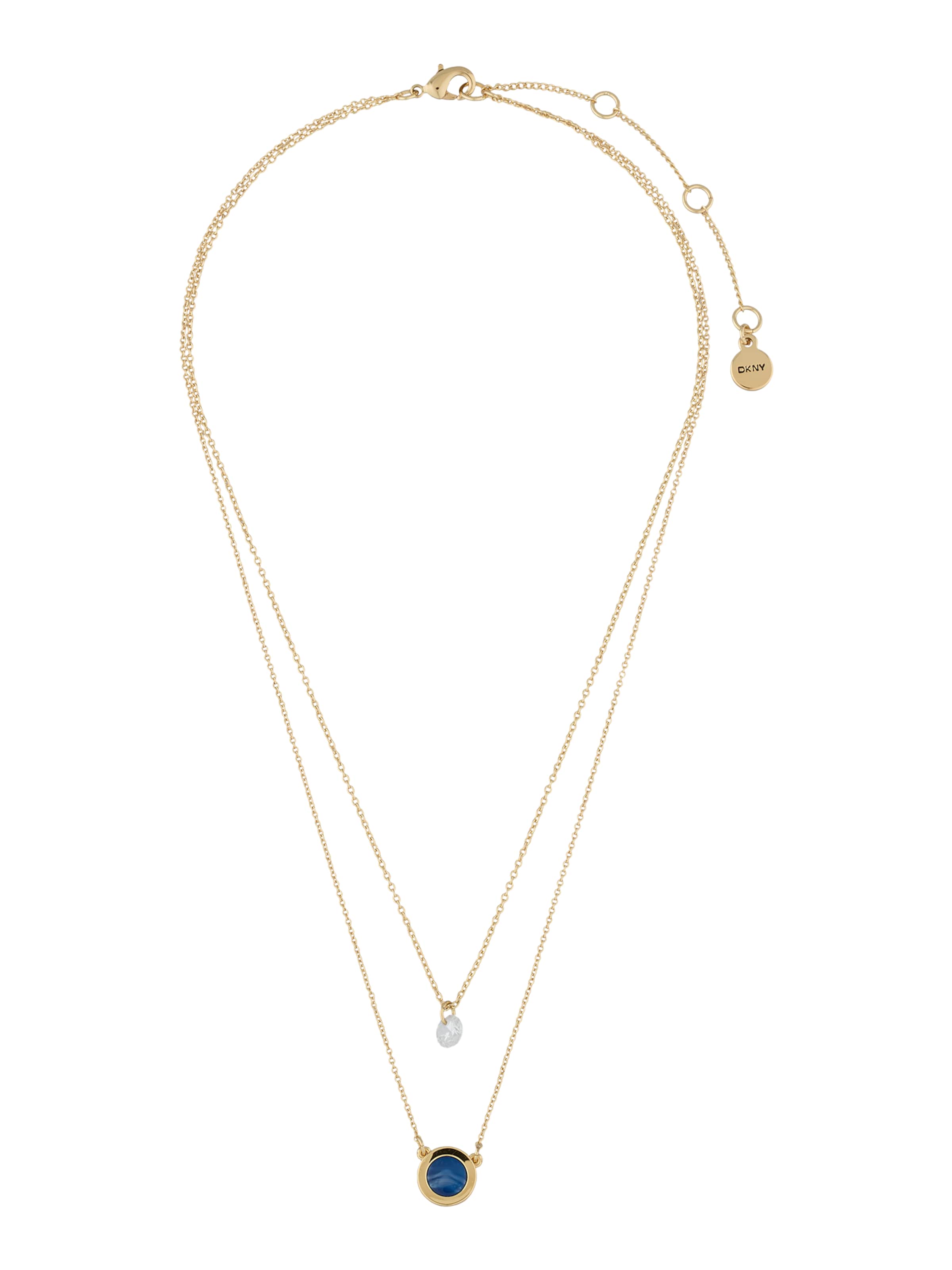 Chaîne DKNY en or : devant