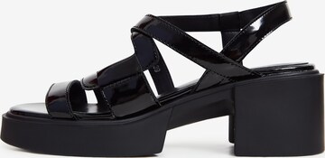 CESARE GASPARI Sandals in Black: front