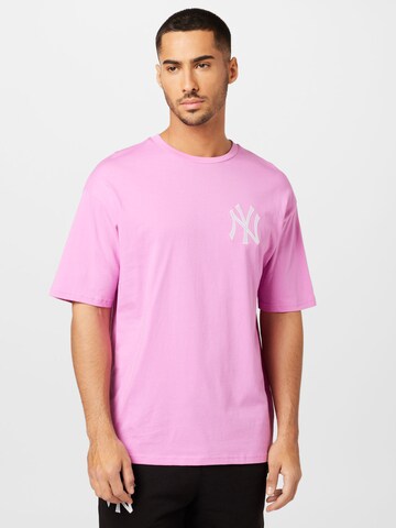 NEW ERA T-Shirt 'LEAGUE' in Pink: Vorderseite