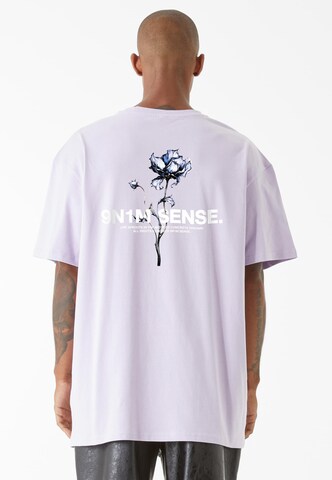 9N1M SENSE Bluser & t-shirts 'Flower' i lilla: forside