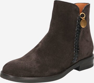 Bottines 'LOUISE' See by Chloé en marron : devant