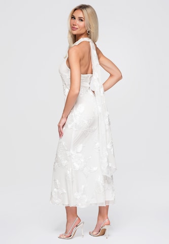 Robe de soirée 'DLR378' Ombre en blanc