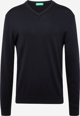 UNITED COLORS OF BENETTON Regular Fit Pullover in Schwarz: predná strana