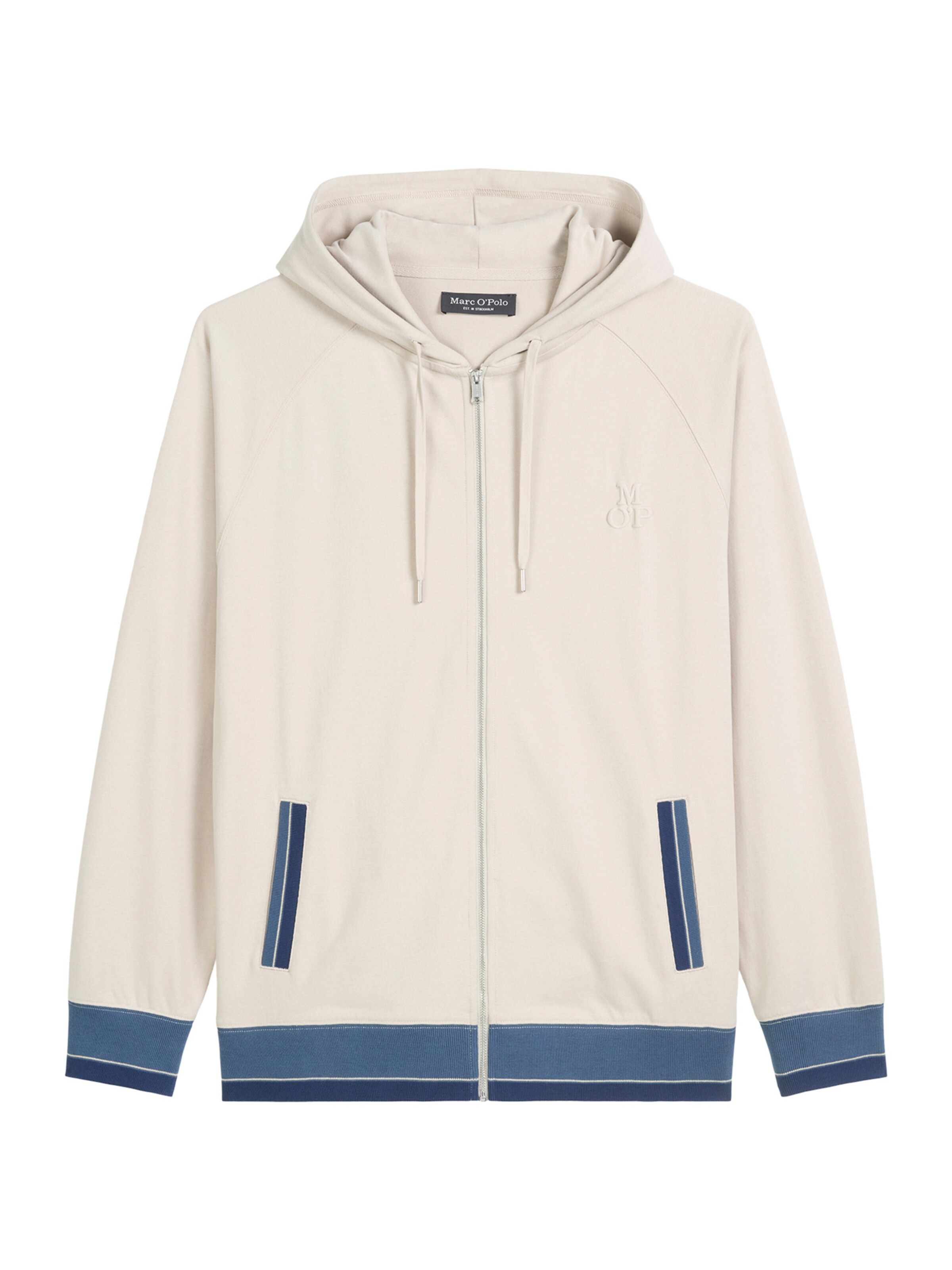 Marc O'Polo - Sudadera con cremallera ' Heavy Jersey ' en beige: frente