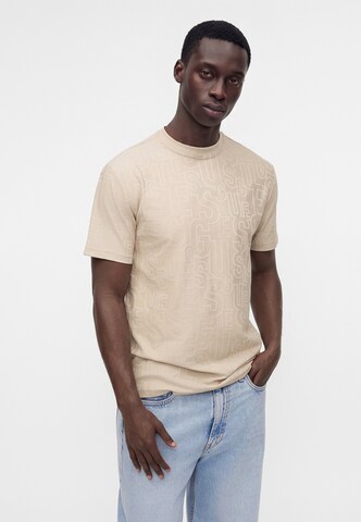 Maglietta di GUESS in beige: frontale
