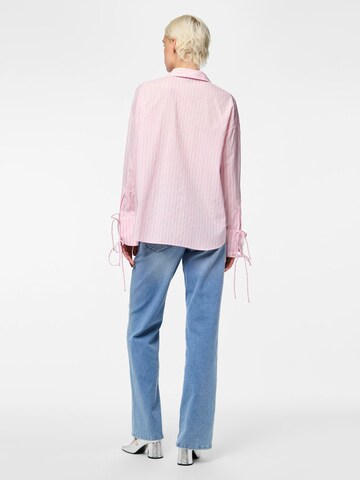 Chemisier 'PCSAGE' PIECES en rose