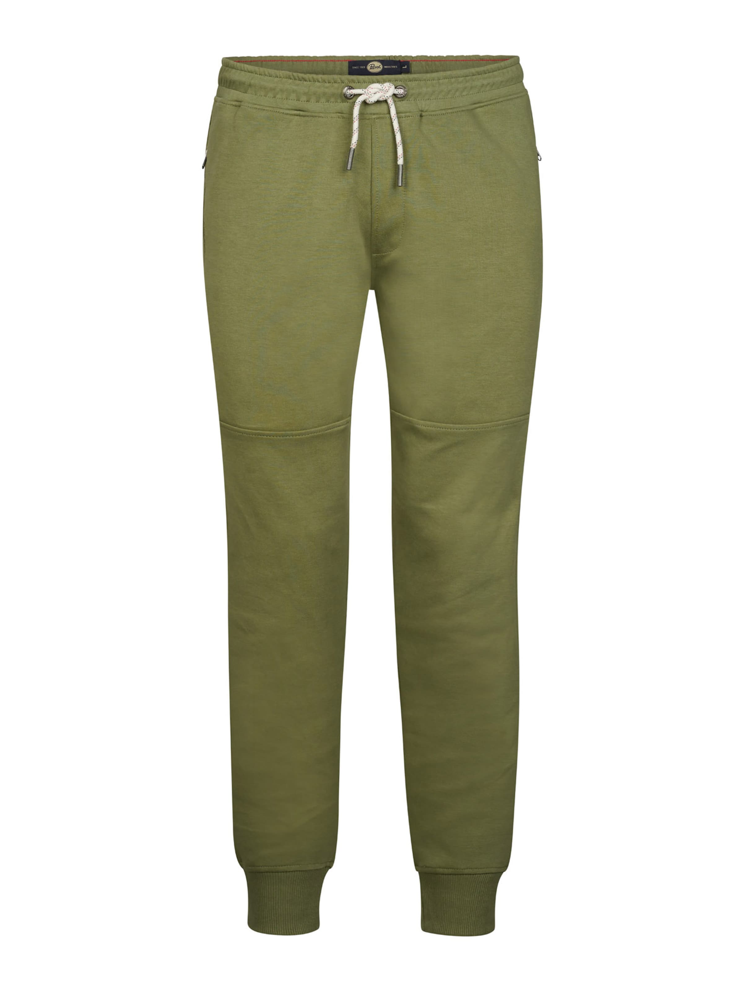 Petrol Industries Конический (Tapered) Штаны в Зеленый: спереди