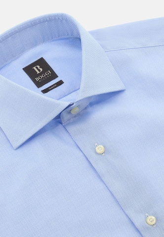 Boggi Milano Comfort Fit Hemd in Blau