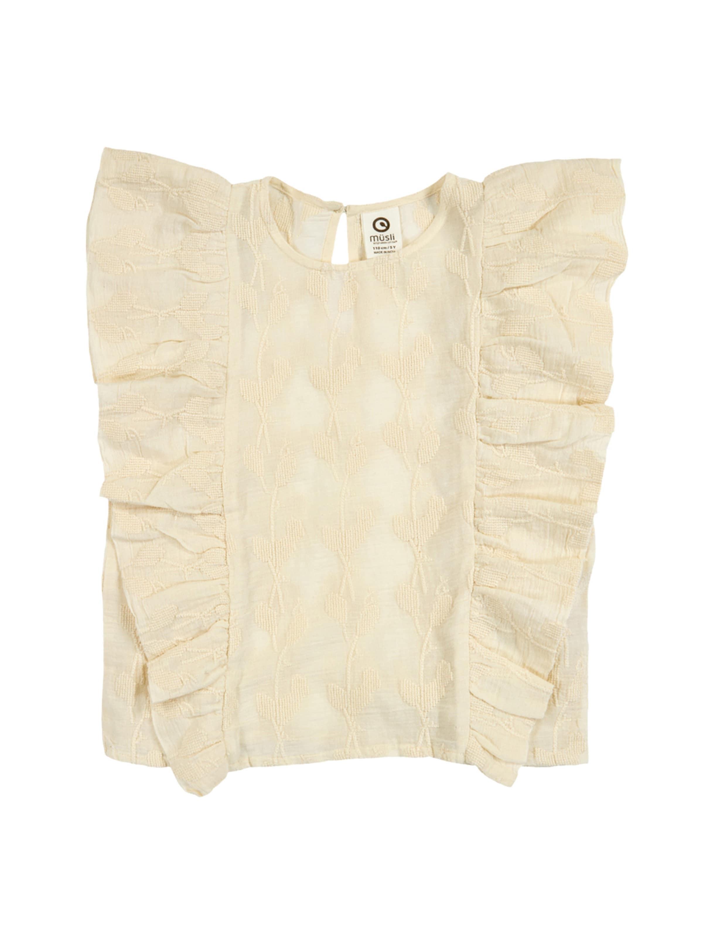 Müsli by GREEN COTTON Top in Beige: voorkant