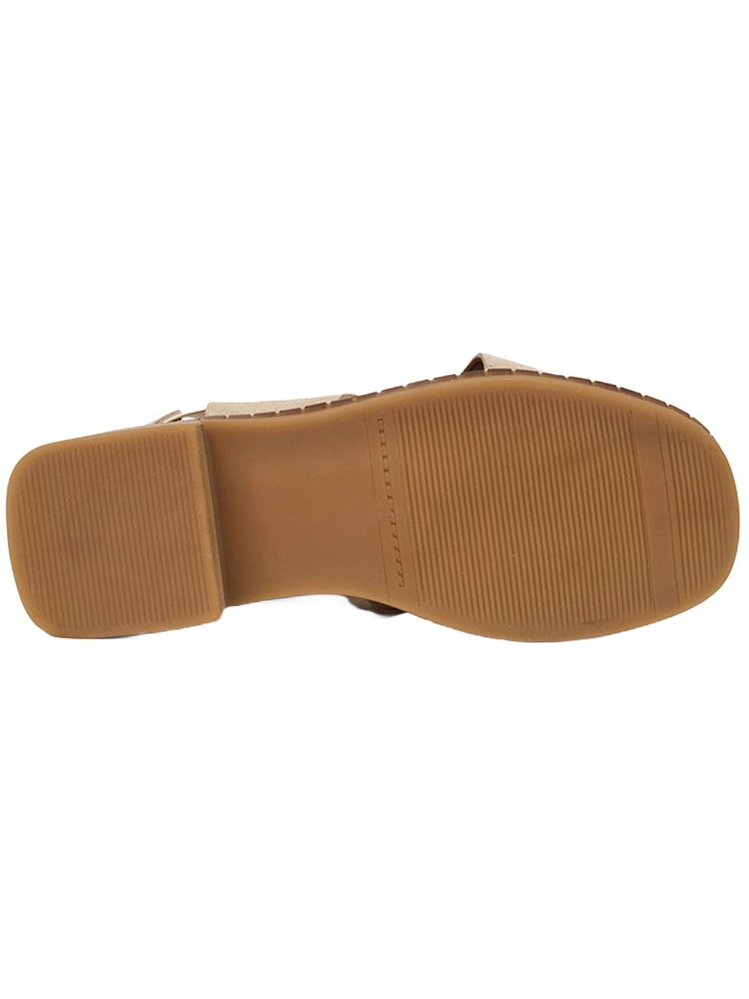 Desa Sandals 'Sandalen mit gekreuzten Riemen' in Beige