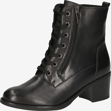 CAPRICE Schnürstiefelette in Schwarz: Vorderseite