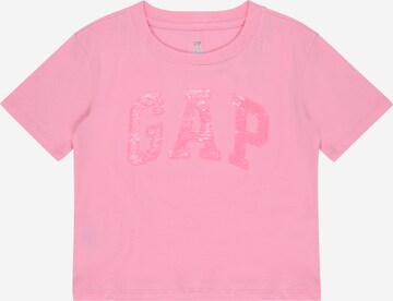 T-Shirt GAP en rose : devant