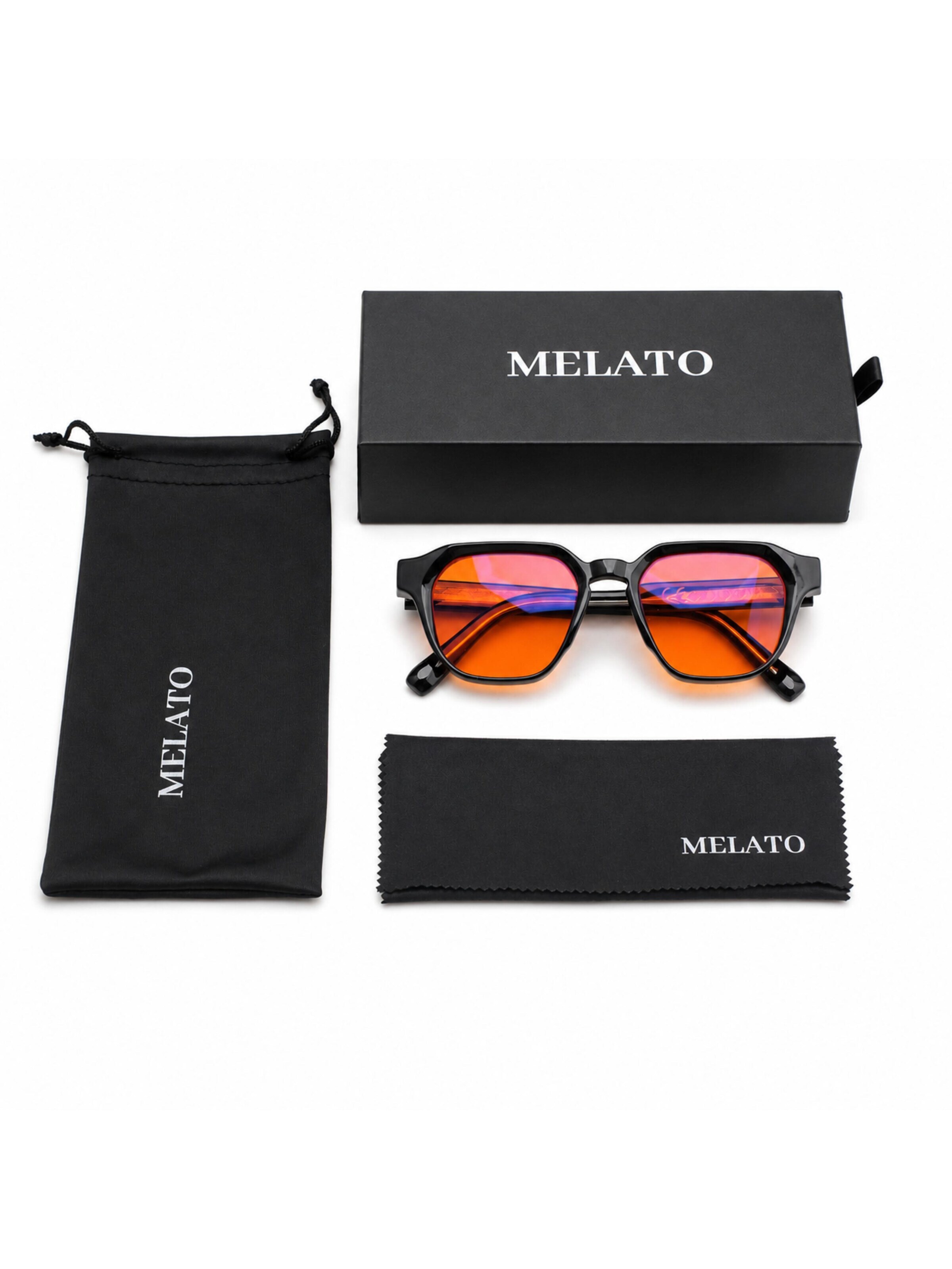 Lunettes 'Meridian' Melato en orange
