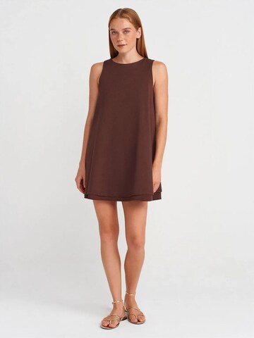 Dilvin Dress in Brown