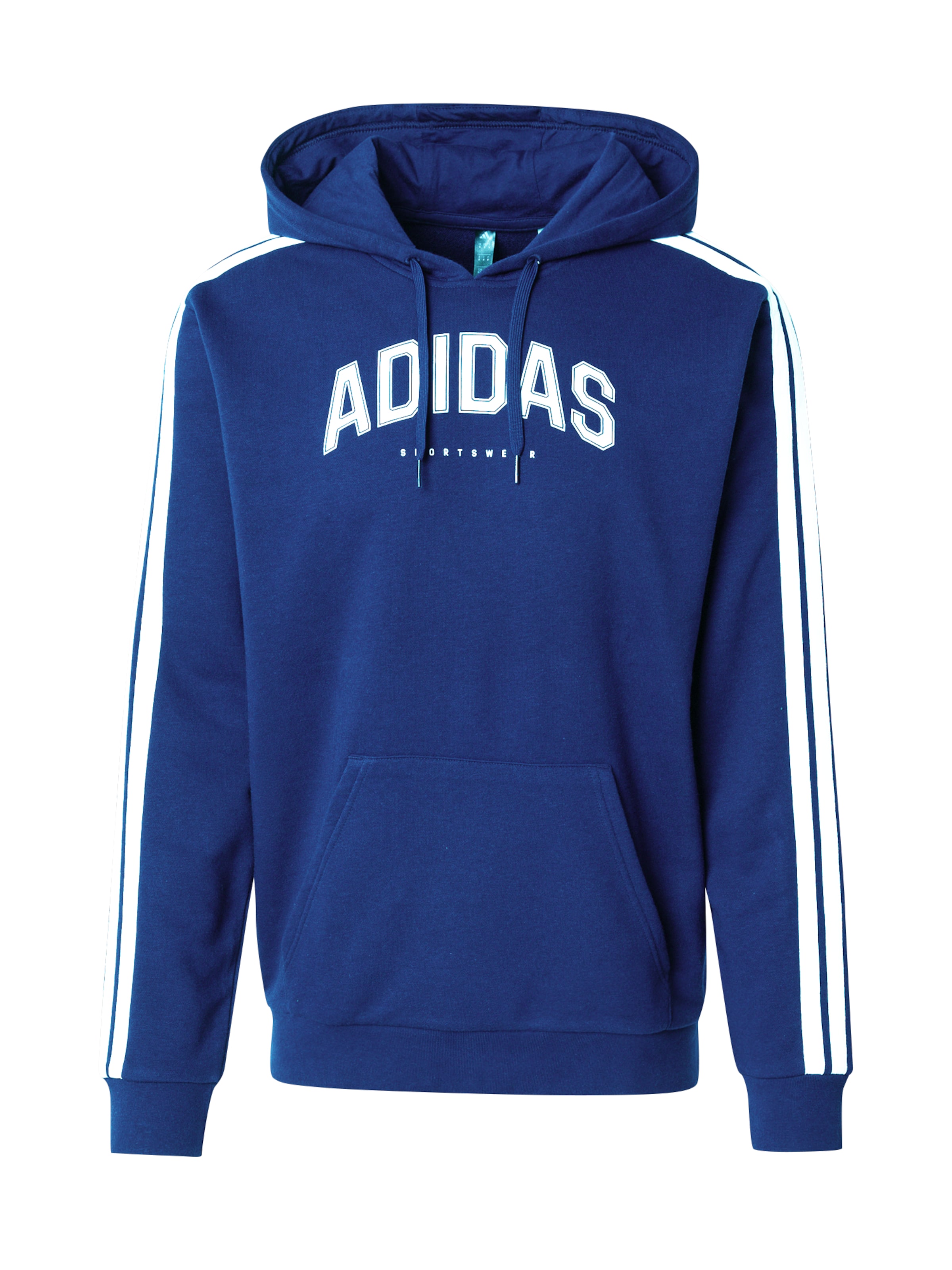ADIDAS SPORTSWEAR Αθλητική μπλούζα φούτερ σε μπλε: μπροστά