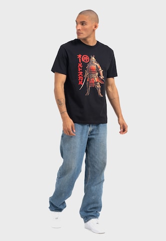 Oldskull Shirt 'Asian Shogun Legacy Graphic' in Black