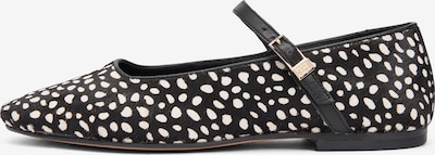 TOMMY HILFIGER Otvorene balerinke u crna / bijela, Pregled proizvoda