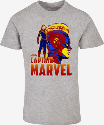Maglietta ' Captain Marvel ' di ABSOLUTE CULT in grigio: frontale
