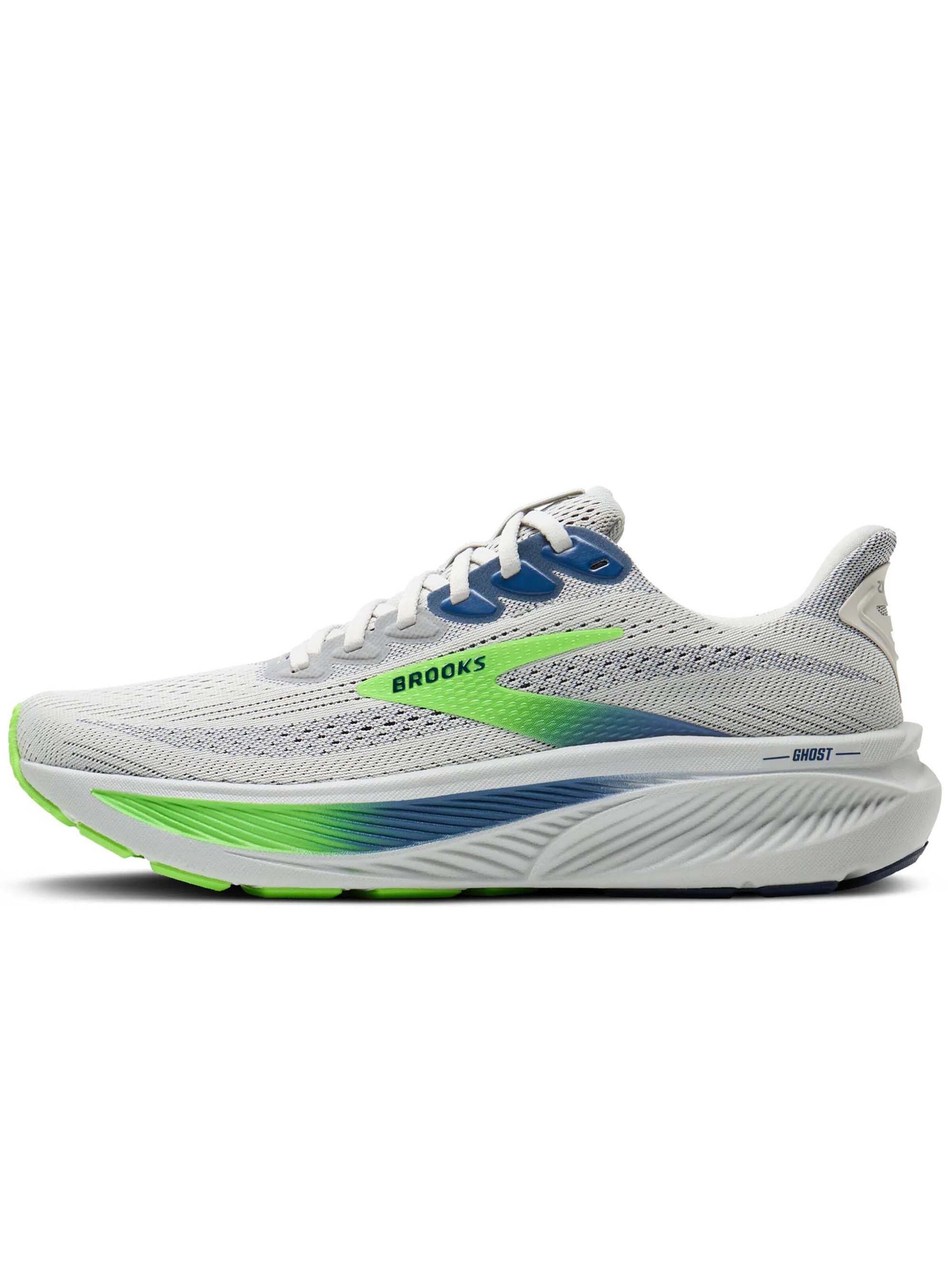 Chaussure de course 'GHOST 17' BROOKS en gris : devant