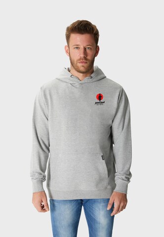 Oldskull Sweatshirt 'Asian Silent Blade Kanazawa Graphic' in Grey: front