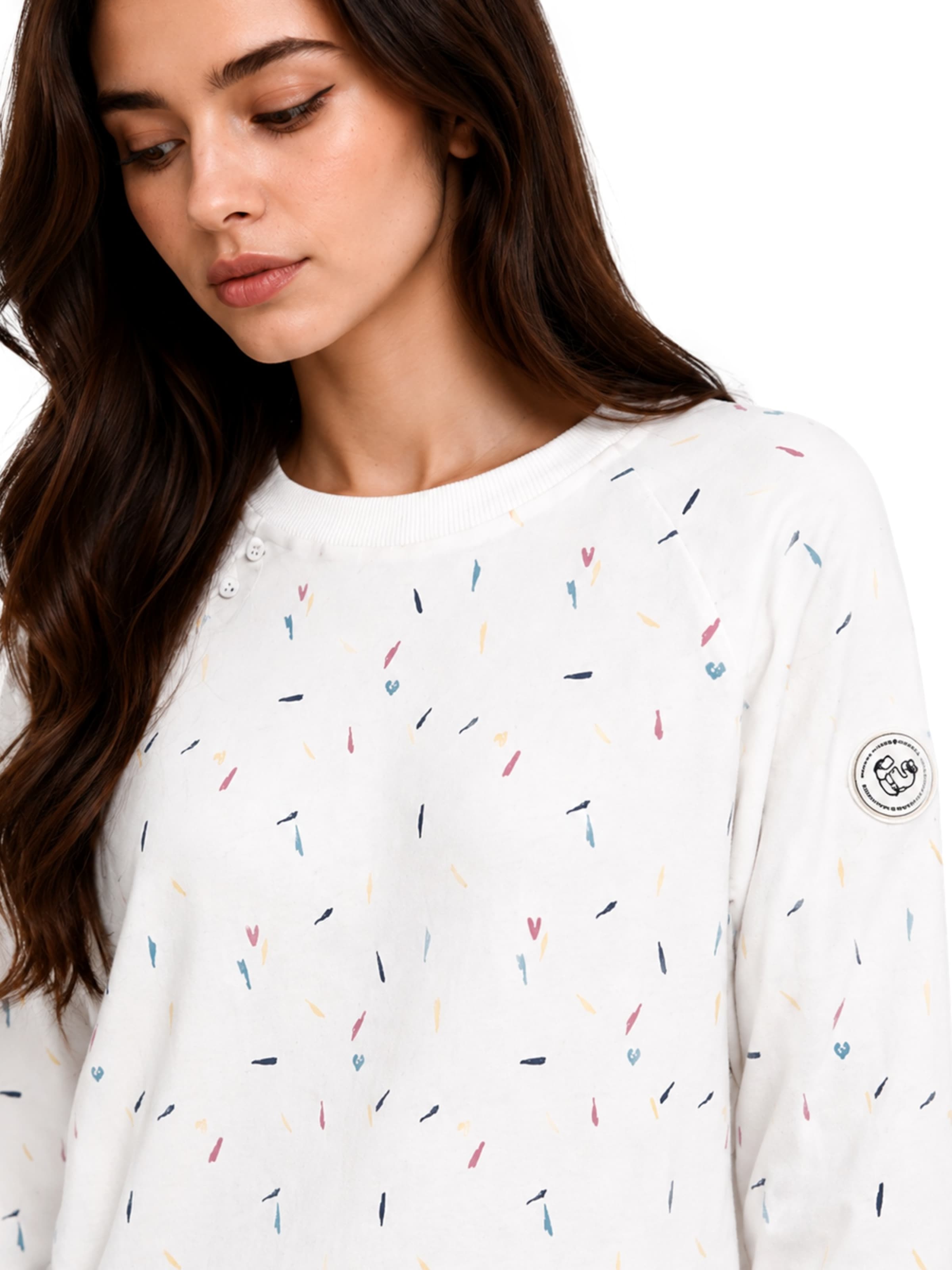 Felpa 'Johanka Organic' di Ragwear in bianco