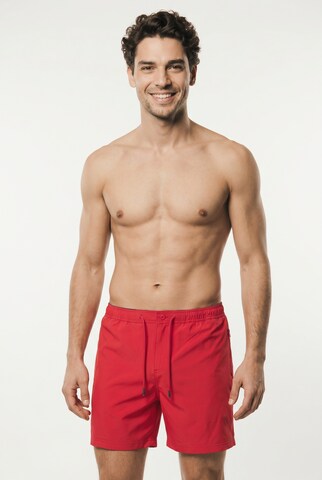 JACK & JONES Board Shorts in Red: front