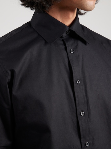 SELECTED HOMME Slim Fit Hemd 'SLHETHAN' in Schwarz