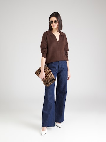 Pull-over PIECES en marron