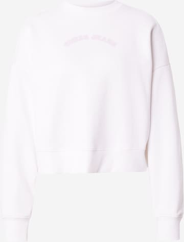 Sweat-shirt GUESS JEANS en blanc : devant