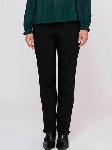 Noa Noa Regular Trouser ' JackieNN ' in Schwarz: Vorderseite
