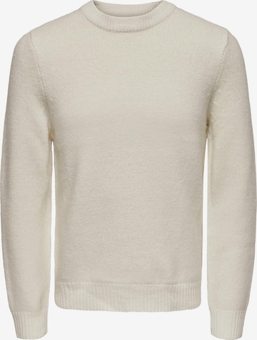 Only & Sons Sweater 'Rio' in White: front